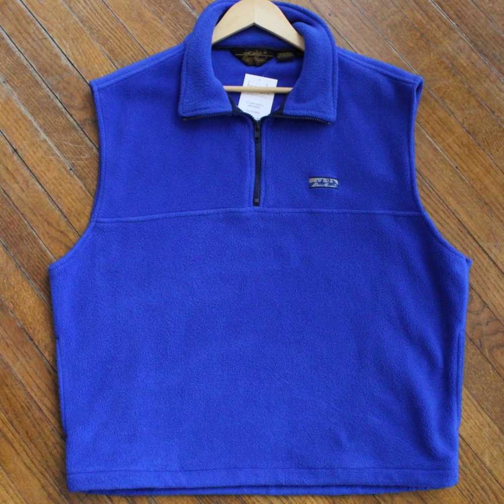 Vintage Eddie Bauer Turtleneck Polar Fleece Vest